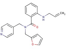 2-(allylamino)-N-(2-furylmethyl)-N-(pyridin-4-ylmethyl)benzamide