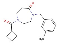 1-(cyclobutylcarbonyl)-4-(3-methylbenzyl)-1,4-diazepan-5-one