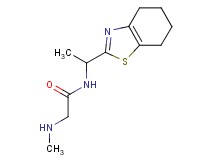 N~2~-methyl-N~1~-[1-(4,5,6,7-tetrahydro-1,3-benzothiazol-2-yl)ethyl]glycinamide