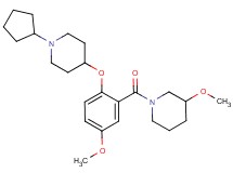 1-{2-[(1-cyclopentyl-4-piperidinyl)oxy]-5-methoxybenzoyl}-3-methoxypiperidine