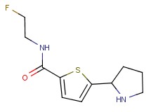 N-(2-fluoroethyl)-5-(2-pyrrolidinyl)-2-thiophenecarboxamide trifluoroacetate