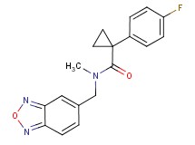N-(2,1,3-benzoxadiazol-5-ylmethyl)-1-(4-fluorophenyl)-N-methylcyclopropanecarboxamide