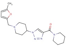1-[(5-methyl-2-furyl)methyl]-4-[4-(1-piperidinylcarbonyl)-1H-1,2,3-triazol-1-yl]piperidine