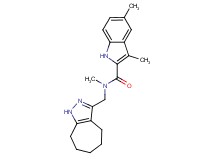 N-(1,4,5,6,7,8-hexahydrocyclohepta[c]pyrazol-3-ylmethyl)-N,3,5-trimethyl-1H-indole-2-carboxamide