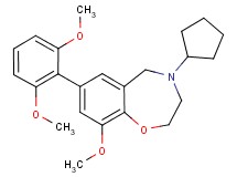 4-cyclopentyl-7-(2,6-dimethoxyphenyl)-9-methoxy-2,3,4,5-tetrahydro-1,4-benzoxazepine