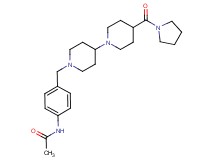 N-(4-{[4-(1-pyrrolidinylcarbonyl)-1,4'-bipiperidin-1'-yl]methyl}phenyl)acetamide