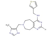 7-[(4-methyl-1H-imidazol-5-yl)methyl]-N-(3-thienylmethyl)-6,7,8,9-tetrahydro-5H-pyrimido[4,5-d]azepin-4-amine