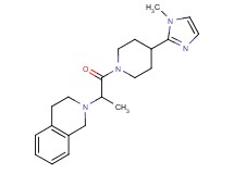 2-{1-methyl-2-[4-(1-methyl-1H-imidazol-2-yl)-1-piperidinyl]-2-oxoethyl}-1,2,3,4-tetrahydroisoquinoline