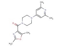 1-[(2,5-dimethyl-1,3-oxazol-4-yl)carbonyl]-4-(2,6-dimethyl-4-pyridinyl)piperazine