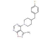4-[4-(4-fluorobenzyl)-1-piperidinyl]-3-methylisoxazolo[5,4-d]pyrimidine