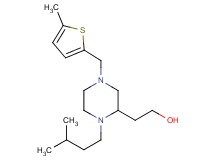 2-{1-(3-methylbutyl)-4-[(5-methyl-2-thienyl)methyl]-2-piperazinyl}ethanol