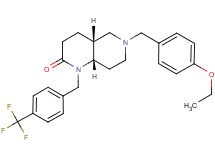 (4aR*,8aS*)-6-(4-ethoxybenzyl)-1-[4-(trifluoromethyl)benzyl]octahydro-1,6-naphthyridin-2(1H)-one
