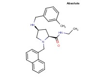 (4S)-N-ethyl-4-[(3-methylbenzyl)amino]-1-(1-naphthylmethyl)-L-prolinamide