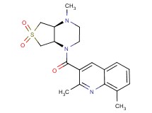 2,8-dimethyl-3-{[(4aS*,7aR*)-4-methyl-6,6-dioxidohexahydrothieno[3,4-b]pyrazin-1(2H)-yl]carbonyl}quinoline