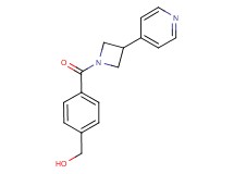 (4-{[3-(4-pyridinyl)-1-azetidinyl]carbonyl}phenyl)methanol