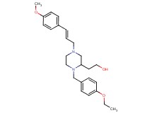 2-{1-(4-ethoxybenzyl)-4-[(2E)-3-(4-methoxyphenyl)-2-propen-1-yl]-2-piperazinyl}ethanol