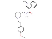 N-({1-[2-(4-methoxyphenyl)ethyl]-3-piperidinyl}methyl)-N,1-dimethyl-1H-indole-3-carboxamide