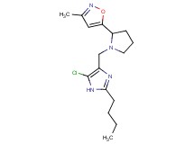 5-{1-[(2-butyl-5-chloro-1H-imidazol-4-yl)methyl]pyrrolidin-2-yl}-3-methylisoxazole