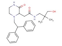 2-[1-(2,2-diphenylethyl)-3-oxo-2-piperazinyl]-N-(3-hydroxy-2,2-dimethylpropyl)acetamide