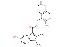 5-hydroxy-1,2-dimethyl-N-[(3-methyl-5,6,7,8-tetrahydro-2,7-naphthyridin-4-yl)methyl]-1H-indole-3-carboxamide