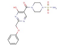 4-{[4-hydroxy-2-(phenoxymethyl)pyrimidin-5-yl]carbonyl}piperazine-1-sulfonamide