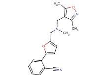 2-(5-{[[(3,5-dimethylisoxazol-4-yl)methyl](methyl)amino]methyl}-2-furyl)benzonitrile