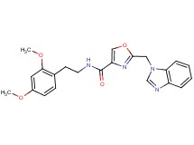 2-(1H-benzimidazol-1-ylmethyl)-N-[2-(2,4-dimethoxyphenyl)ethyl]-1,3-oxazole-4-carboxamide