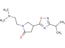1-[2-(dimethylamino)ethyl]-4-(3-isopropyl-1,2,4-oxadiazol-5-yl)-2-pyrrolidinone