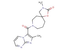 3-methyl-8-[(2-methylimidazo[1,2-a]pyrimidin-3-yl)carbonyl]-1-oxa-3,8-diazaspiro[4.6]undecan-2-one