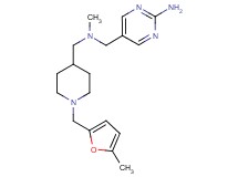 5-{[methyl({1-[(5-methyl-2-furyl)methyl]-4-piperidinyl}methyl)amino]methyl}-2-pyrimidinamine