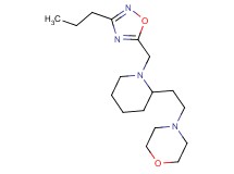 4-(2-{1-[(3-propyl-1,2,4-oxadiazol-5-yl)methyl]-2-piperidinyl}ethyl)morpholine