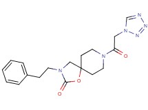 3-(2-phenylethyl)-8-(1H-tetrazol-1-ylacetyl)-1-oxa-3,8-diazaspiro[4.5]decan-2-one