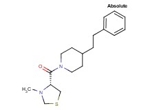 1-{[(4R)-3-methyl-1,3-thiazolidin-4-yl]carbonyl}-4-(2-phenylethyl)piperidine