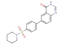 6-[4-(piperidin-1-ylsulfonyl)phenyl]quinazolin-4(3H)-one