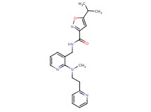 5-isopropyl-N-({2-[methyl(2-pyridin-2-ylethyl)amino]pyridin-3-yl}methyl)isoxazole-3-carboxamide