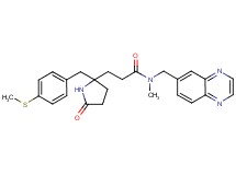 N-methyl-3-{2-[4-(methylthio)benzyl]-5-oxo-2-pyrrolidinyl}-N-(6-quinoxalinylmethyl)propanamide