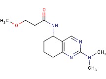N-[2-(dimethylamino)-5,6,7,8-tetrahydro-5-quinazolinyl]-3-methoxypropanamide