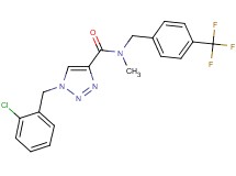 1-(2-chlorobenzyl)-N-methyl-N-[4-(trifluoromethyl)benzyl]-1H-1,2,3-triazole-4-carboxamide