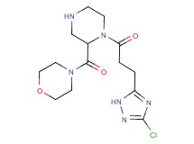 4-({1-[3-(3-chloro-1H-1,2,4-triazol-5-yl)propanoyl]-2-piperazinyl}carbonyl)morpholine