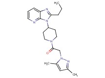 3-{1-[(3,5-dimethyl-1H-pyrazol-1-yl)acetyl]-4-piperidinyl}-2-propyl-3H-imidazo[4,5-b]pyridine