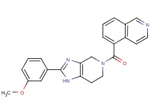 5-{[2-(3-methoxyphenyl)-1,4,6,7-tetrahydro-5H-imidazo[4,5-c]pyridin-5-yl]carbonyl}isoquinoline