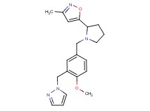 5-{1-[4-methoxy-3-(1H-pyrazol-1-ylmethyl)benzyl]pyrrolidin-2-yl}-3-methylisoxazole