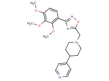 4-(1-{[3-(2,3,4-trimethoxyphenyl)-1,2,4-oxadiazol-5-yl]methyl}-4-piperidinyl)pyridine