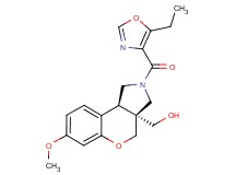 [(3aS*,9bS*)-2-[(5-ethyl-1,3-oxazol-4-yl)carbonyl]-7-methoxy-1,2,3,9b-tetrahydrochromeno[3,4-c]pyrrol-3a(4H)-yl]methanol