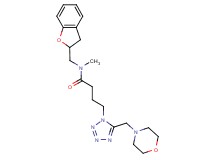 N-(2,3-dihydro-1-benzofuran-2-ylmethyl)-N-methyl-4-[5-(4-morpholinylmethyl)-1H-tetrazol-1-yl]butanamide