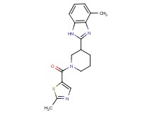 4-methyl-2-{1-[(2-methyl-1,3-thiazol-5-yl)carbonyl]-3-piperidinyl}-1H-benzimidazole