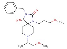 3-benzyl-8-(2-methoxy-1-methylethyl)-1-(3-methoxypropyl)-1,3,8-triazaspiro[4.5]decane-2,4-dione