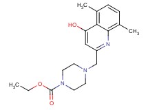 ethyl 4-[(4-hydroxy-5,8-dimethylquinolin-2-yl)methyl]piperazine-1-carboxylate