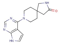 8-(7H-pyrrolo[2,3-d]pyrimidin-4-yl)-2,8-diazaspiro[4.5]decan-3-one