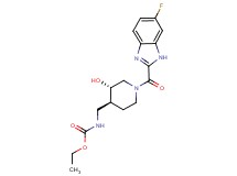ethyl ({(3S*,4S*)-1-[(6-fluoro-1H-benzimidazol-2-yl)carbonyl]-3-hydroxypiperidin-4-yl}methyl)carbamate
